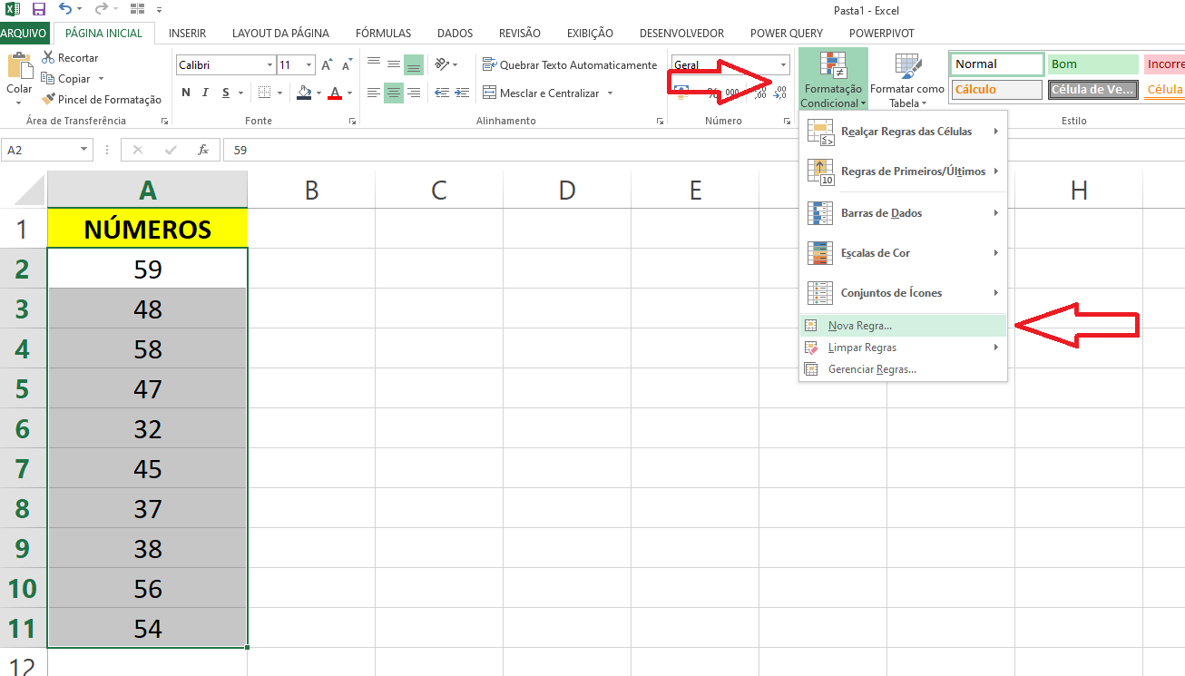 Como Colorir Células no Excel e Destacar Valores Rápido - Excel 24 Horas